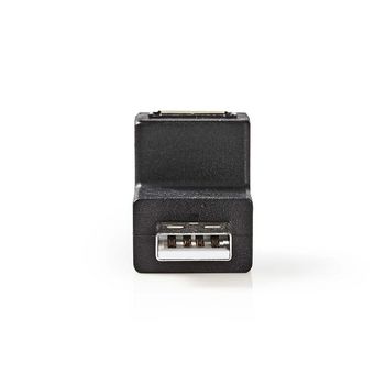 CCGP60940BK Usb-a adapter | usb 2.0 | usb-a male | usb-a female | 480 mbps | rond | vernikkeld | pvc | zwart | e