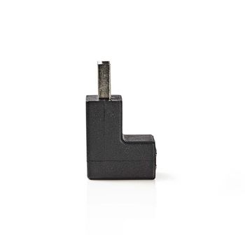 CCGP60940BK Usb-a adapter | usb 2.0 | usb-a male | usb-a female | 480 mbps | rond | vernikkeld | pvc | zwart | e Product foto