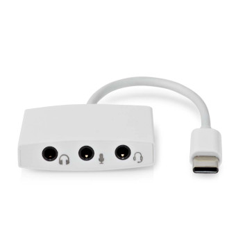 CCGP65900WT01 Usb-c™ adapter | usb 2.0 | usb-c™ male | 3,5 mm female | 0.10 m | rond | vernikkeld | ab