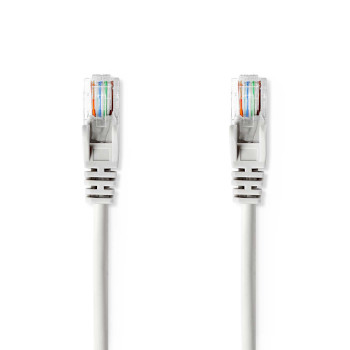 CCGP85100GY20 Cat5e netwerkkabel | u/utp | rj45 male | rj45 male | 2.00 m | rond | pvc | grijs | envelop