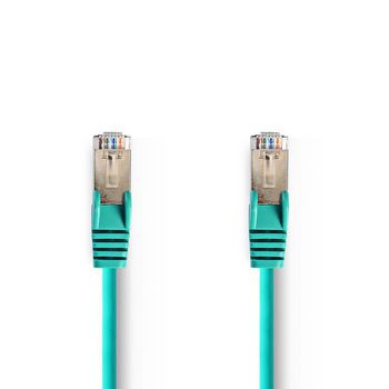 CCGP85121GN025 Cat5e-kabel | sf/utp | rj45 male | rj45 male | 0.30 m | rond | pvc | groen | polybag