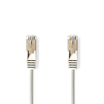 CCGP85121GY15 Cat5e netwerkkabel | sf/utp | rj45 male | rj45 male | 1.50 m | rond | pvc | grijs | envelop