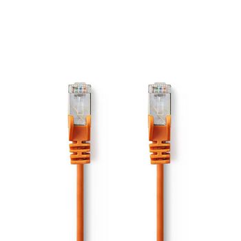 CCGP85121OG75 Cat5e netwerkkabel | sf/utp | rj45 male | rj45 male | 7.50 m | rond | pvc | oranje | polybag