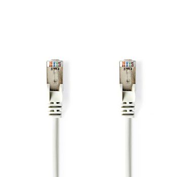 CCGP85121WT10 Cat5e netwerkkabel | sf/utp | rj45 male | rj45 male | 1.00 m | rond | pvc | wit | envelop