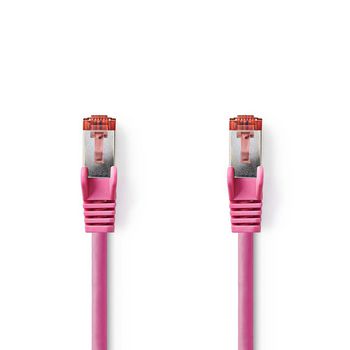 CCGP85221PK75 Cat6 netwerkkabel | rj45 male | rj45 male | s/ftp | 7.50 m | rond | lszh | roze | polybag