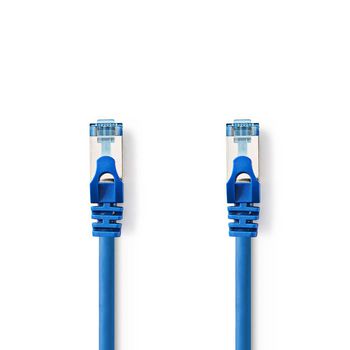CCGP85320BU100 Cat6a-kabel | sf/utp | rj45 (8p8c) male | rj45 (8p8c) male | 10.0 m | rond | pvc lszh | blauw | poly
