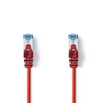 CCGP85320RD100 Cat6a-kabel | sf/utp | rj45 (8p8c) male | rj45 (8p8c) male | 10.0 m | rond | pvc lszh | rood | polyb