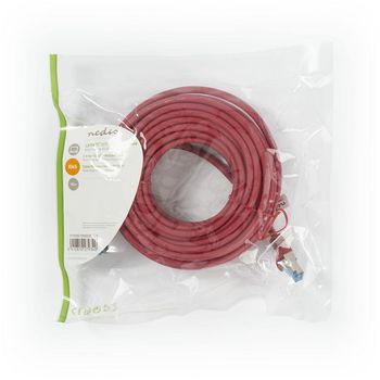 CCGP85320RD100 Cat6a-kabel | sf/utp | rj45 (8p8c) male | rj45 (8p8c) male | 10.0 m | rond | pvc lszh | rood | polyb Verpakking foto