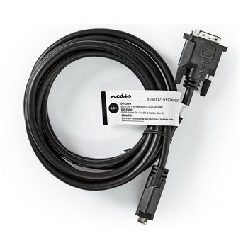 CCGT32000BK30 Dvi-kabel | dvi-d 24+1-pins male | dvi-d 24+1-pins male | 1080p | vernikkeld | 3.00 m | recht | pvc   foto