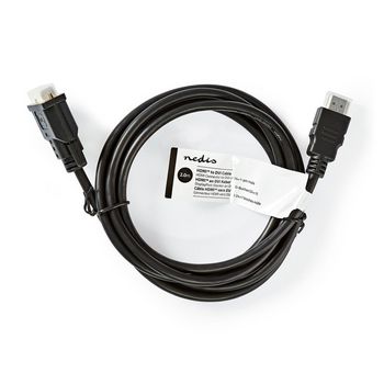 CCGT34800BK20 Hdmi™ kabel | hdmi™ connector | dvi-d 24+1-pins male | 1080p | vernikkeld | 2.00 m | rec  foto