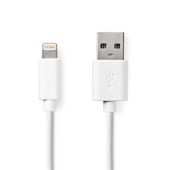 CCGT39300WT10 Lightning kabel | usb 2.0 | apple lightning 8-pins | usb-a male | 480 mbps | vernikkeld | 1.00 m | r Product foto