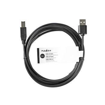 CCGT60100BK10 Usb-kabel | usb 2.0 | usb-a male | usb-b male | 7.5 w | 480 mbps | vernikkeld | 1.00 m | rond | pvc  Verpakking foto