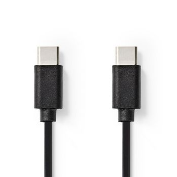 CCGT60700BK20 Usb-kabel | usb 2.0 | usb-c™ male | usb-c™ male | 7.5 w | 480 mbps | vernikkeld | 2.00 m