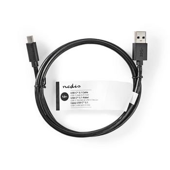 CCGT61600BK10 Usb-kabel | usb 3.2 gen 1 | usb-a male | usb-c™ male | 5 w | 5 gbps | vernikkeld | 1.00 m | ro  foto