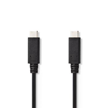 CCGT64750BK10 Usb-kabel | usb 3.2 gen 2 | usb-c™ male | usb-c™ male | 15 w | 10 gbps | vernikkeld | 1.