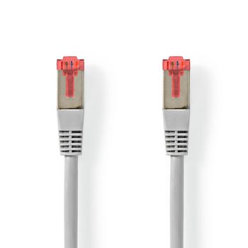 CCGT85221GY30 Cat6-kabel | rj45 male | rj45 male | s/ftp | 3.00 m | rond | pvc | grijs | label