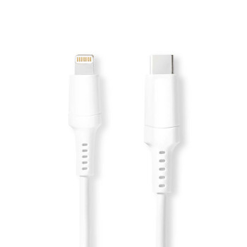 CCGW39650WT10 Lightning kabel | usb 2.0 | apple lightning 8-pins | usb-c™ male | 480 mbps | vernikkeld | 1.0 Product foto