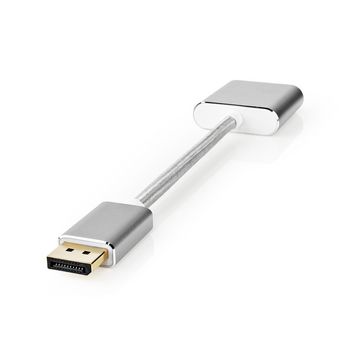 CCTB37250AL02 Displayport-kabel | displayport male | dvi-d 24+1-pins female | 1080p | verguld | 0.20 m | rond | ge Product foto