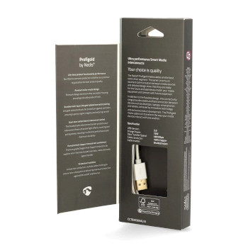 CCTB39300AL10 Lightning kabel | usb 2.0 | apple lightning 8-pins | usb-a male | 480 mbps | verguld | 1.00 m | rond Verpakking foto