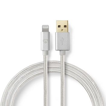 CCTB39300AL20 Usb-kabel | usb 2.0 | apple lightning 8-pins | usb-a male | 480 mbps | verguld | 2.00 m | rond | geb Product foto