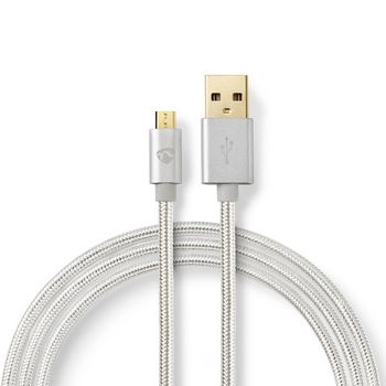 CCTB60500AL10 Usb-kabel | usb 2.0 | usb-a male | usb micro-b male | 15 w | 480 mbps | verguld | 1.00 m | rond | ge