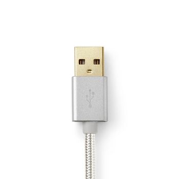 CCTB60500AL20 Usb-kabel | usb 2.0 | usb-a male | usb micro-b male | 15 w | 480 mbps | verguld | 2.00 m | rond | ge Product foto