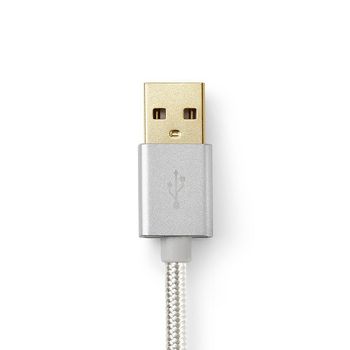 CCTB60600AL20 Usb-kabel | usb 2.0 | usb-a male | usb-c™ male | 15 w | 480 mbps | verguld | 2.00 m | rond | g Product foto