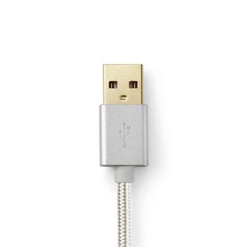 CCTB60610AL10 2-in-1-kabel | usb 2.0 | usb-a male | usb-c™ male | 480 mbps | 1.00 m | verguld | rond | gevlo Product foto