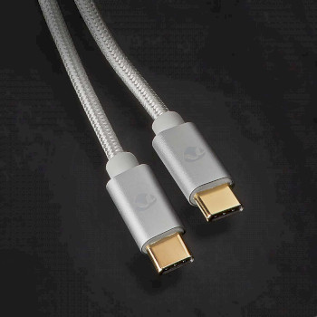 CCTB60800AL10 Usb-kabel | usb 2.0 | usb-c™ male | usb-c™ male | 480 mbps | verguld | 1.00 m | rond | g Product foto
