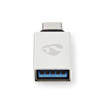 CCTB60915AL Usb-c™ adapter | usb 3.2 gen 1 | usb-c™ male | usb-a female | 5 gbps | rond | vernikkeld Product foto