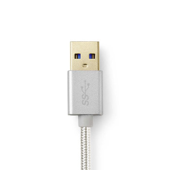 CCTB61600AL10 Usb-kabel | usb 3.2 gen 1 | usb-a male | usb-c™ male | 15 w | 5 gbps | verguld | 1.00 m | rond Product foto