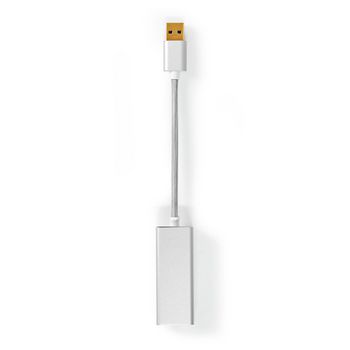 CCTB61950AL02 Usb-netwerkadapter | usb 3.2 gen 1 | 1 gbps | usb-a male | rj45 female | 0.20 m | rond | verguld | k Product foto