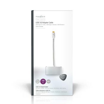 CCTB64760AL02 Usb multi-port adapter | 3-in-1 | usb 3.2 gen 1 | usb-c™ male | usb-a female / usb-c™ fe  foto