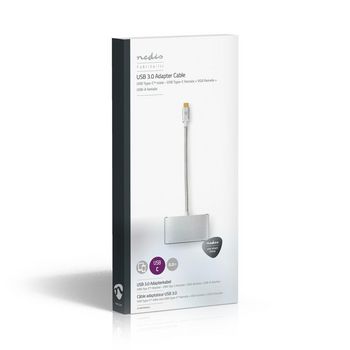 CCTB64760AL02 Usb multi-port adapter | 3-in-1 | usb 3.2 gen 1 | usb-c™ male | usb-a female / usb-c™ fe Verpakking foto