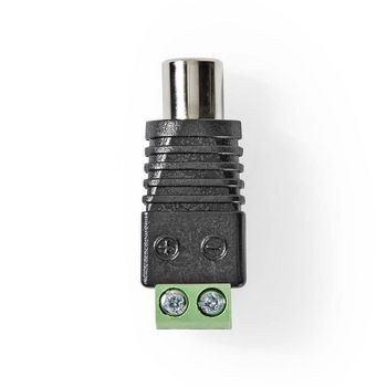 CCTVCF40BK5 Cctv-security connector | 2-voudig aansluitblok | din female | female | groen / zwart Product foto