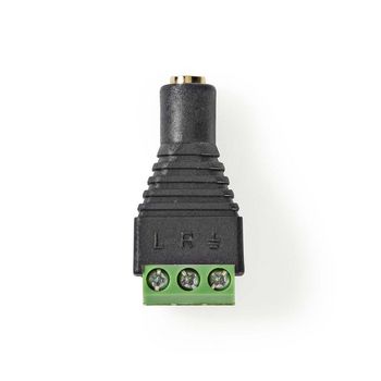 CCTVCF50BK5 Cctv-security connector | 3-voudig aansluitblok | 3,5 mm jack female | female | groen / zwart Product foto