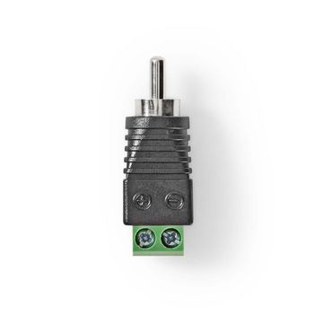 CCTVCM40BK5 Cctv-security connector | 2-voudig aansluitblok | din male | male | groen / zwart Product foto