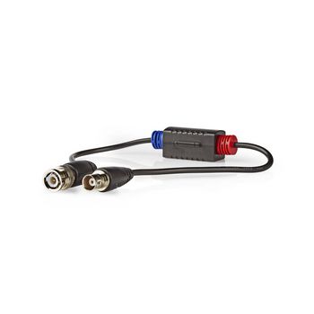 CCTVGL10BK Cctv-aardlus-isolator | female / male | 75 ohm | pvc | zwart Product foto