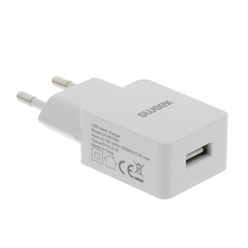 CH-001WH Lader 1-uitgang 2.1 a usb wit Product foto