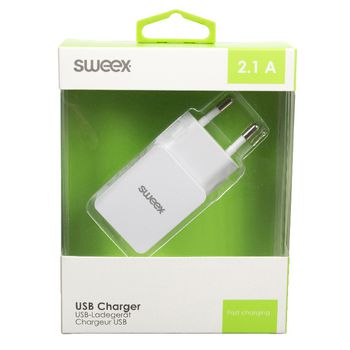 CH-001WH Lader 1-uitgang 2.1 a usb wit Verpakking foto