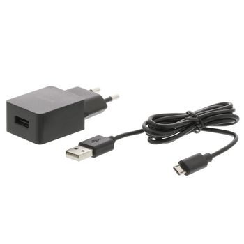 CH-003BL Lader 1-uitgang 2.1 a micro-usb zwart Product foto