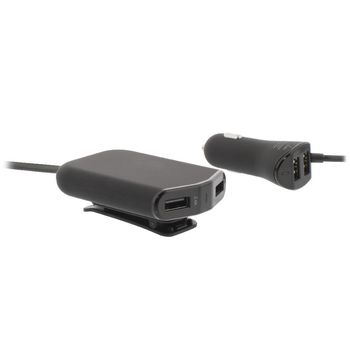 CH-018BL Autolader 4-uitgangen 9.6 a usb zwart Product foto