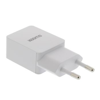 CH-019WH Lader 1-uitgang 2.4 a usb wit In gebruik foto