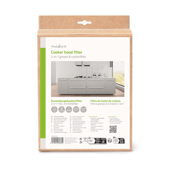 CHFI210UNI Set universele afzuigkapfilters | koolstoffilter | 57 x 47 cm | vervangingsindicator | op maat te kn  foto