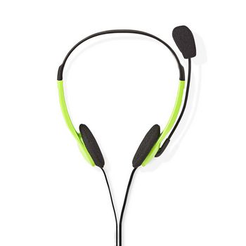 CHST100GN Pc-headset | on-ear | stereo | 2x 3.5 mm | inklapbare microfoon | groen Product foto