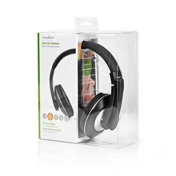 CHST200BK Pc-headset | over-ear | stereo | 2x 3.5 mm | inklapbare microfoon | zwart Verpakking foto