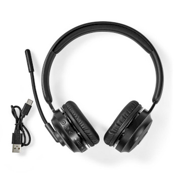 CHSTB310BK Pc-headset | on-ear | stereo | bluetooth | inklapbare microfoon | zwart Inhoud verpakking foto