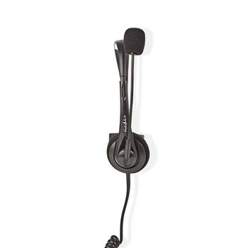 CHSTRJ100BK Pc-headset | on-ear | mono | rj9 | opvouwbare microfoon | 2.20 m | zwart Product foto
