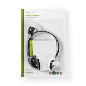 CHSTRJ100BK Pc-headset | on-ear | mono | rj9 | opvouwbare microfoon | 2.20 m | zwart Verpakking foto