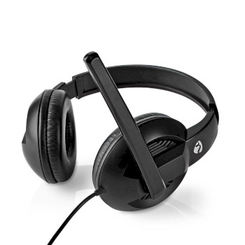 CHSTU210BK Pc-headset | over-ear | stereo | usb type-a / usb type-c™ | inklapbare microfoon | zwart Product foto